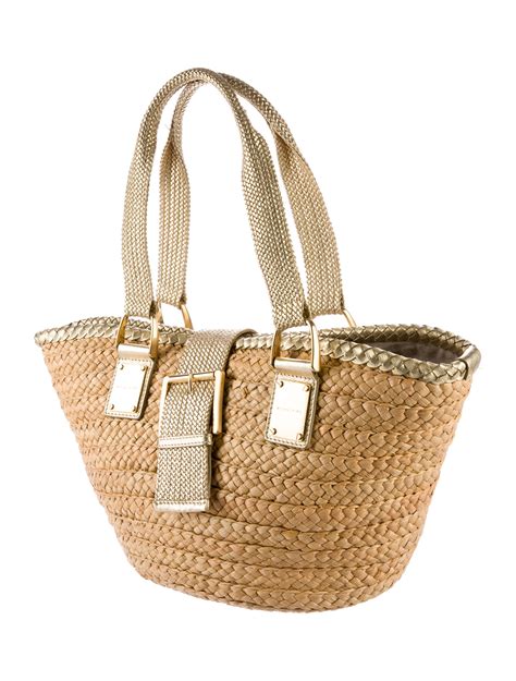 woven straw tote